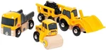 Brio Construction Vehicles - Premium Wooden Toy Train Set Fun And Educational. Fixed Price $63.23.