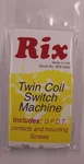 Rix Products 628-0004 Twin Coil Switch Machine With Sets Of Contacts. Fixed Price $9.99.