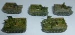 Ghq Wwii Micro Armour Usa 1/285 M37 105MM Howitzer Motor Carriage X5 (2). Fixed Price $13.54.