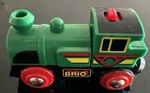Brio World Green Action Locomotive Battery Operated Toy Train Working!. Fixed Price $19.99.