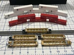 Kato Scale Gunderson MAXI-1 Well Car Set W/48 & 45 Containers. Fixed Price $225.00.