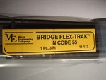 Micro- Engineering #11-112 Bridge Flex-trak Code 55 , Pc 3 Feet Scale. Fixed Price $21.99.