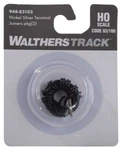 Ho Scale Walthers 948-83103 Code 83/100 Nickel Silver Terminal Joiners Pkg (2). Fixed Price $6.98.