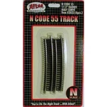 Atlas Scale New 2024 Code 55 Track 17.5 Radius 1/2 Curve (6 Pieces) 2023. Fixed Price $23.74.