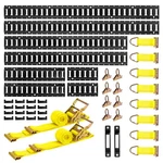 Vevor E-track Tie-down Kit 8 Pcs Rails Include 36 Accessories. Fixed Price $109.99.