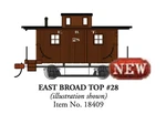 Bachmann 18409 Ho Scale Bobber Caboose East Broad Top Ebt 28. Fixed Price $29.99.