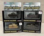 Corgi Fighting Machines Die Cast Tank Lot Of 4 - New Box With Display Stands. Fixed Price $31.00.