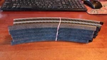 Ho Scale Life-like Loc Set Of 5 18" Radius Curved Tracks, Black. Fixed Price $24.00.