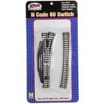 Atlas 2703 Code 80 Nickel Silver Manual Right Hand #4 Switch Turnout (10). Fixed Price $239.50.