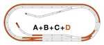 Roco 42022 Ho Scale Set D Tracks Line With Ballast. Fixed Price $213.15.