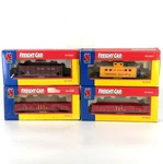 Life-like Trains Ho Scale Freight Car Lot: Union Pacific Caboose, Fec Gondolas. Fixed Price $25.99.