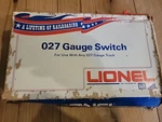 Lionel 6-65165 72" Right Hand Remote Control Switch. Fixed Price $99.99.
