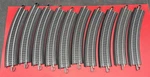 Bachmann E-z Track Ho Scale 18" Radius 30 Degrees Curved Pieces Lot Of 10. Fixed Price $15.50.