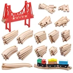 Sainsmart Jr. Wooden Track 62 Pcs With Bridge & Trains, Expansion.... Fixed Price $50.73.