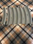 Bachmann Ho Scale 15I In Nickel Silver Curve Track - BAC44505 Lot Of 7 Pieces. Fixed Price $22.50.