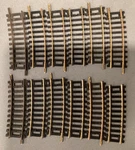 Tyco Model Railroad Ho Scale Train 1/3 18" Track Lot Of 12 No 15670 Austria. Fixed Price $15.99.