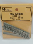 Micro Engineering Ho Scale Metal Rail Joiners, Code 26-100. Fixed Price $9.50.