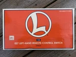 O27 Lionel 6-65121 Left Hand Remote Control Switch 1122L (new Old Stock). Fixed Price $27.99.