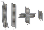 Walthers 931-1362 Ho Figure 8 Power-loc Track Expander (set 17). Fixed Price $36.04.