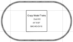 Bachmann E-z Track Ho Scale Oval #10 Basic Train Set 44" X 80". Fixed Price $109.95.