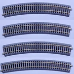 New Kato Unitrack 670MM (26 3/8") Radius 22.5 Curve 4 Pcs Ho Scale. Fixed Price $22.25.