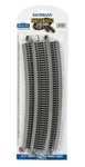 Bachmann Ho Scale Nickel Silver/gray Ez-track 35.5IN Radius 18-DEGREE Curve (5). Fixed Price $26.99.
