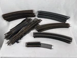 80 Piece Lot Of Atlas Bachmann Ho Track Curved Straight Rerailer Switch. Fixed Price $49.99.