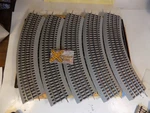 O-gauge Lionel 6-12015 0-36 Fastrack Curved Sections 8PCS (full Circle) (122621). Fixed Price $35.19.