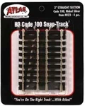 Atlas Ho Scale Code 100 3" Straight - 4 Pcs Nickel Silver #823 New. Fixed Price $7.25.