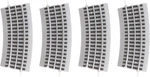Fastrack O36 Half Curve Gauge Model Train 4 Piece Pack. Fixed Price $34.99.