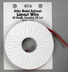 Atlas Layout Wire #20 Red 50' Model Railroad Hook-up #316. Fixed Price $13.17.