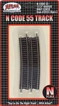 Atlas Code 55 17.5'' Radius Half Curve Track (6) - Scale Nickel Silver Model. Fixed Price $6.85.