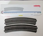 Marklin Ho -c Track R2 Curved 24.3 Degree Sections (2PCS) #24224 New. Fixed Price $8.50.