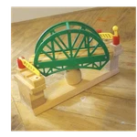 Brio Wooden Bridge Toy Green Metal Arch Yellow Gates Train Set Compatible. Fixed Price $45.00.