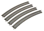 Life-like Ho 18IN Radius Curve 4-PACK Code 100 Nickel Silver 3000. Fixed Price $8.98.
