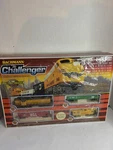 Bachmann Ho Scale Starter Set Diesel Locomotive Freight Cars Track Lights 1:87. Fixed Price $75.00.
