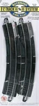 Bachmann Ho Scale Ez-track 18" Radius Curved Rerailer (2) Steel Rails 44429. Fixed Price $10.16.