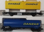 Marklin New #47422 Ho 1/87 Scale Swiss Sbb-cff Piece Freight Car Set Danzas. Fixed Price $55.99.