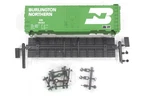 Ho Accurail Burlington Northern 40FT Aar Single Door Steel Boxcar New Kit. Fixed Price $8.99.