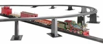 18 Pc. E-z Graduated Pier Set For Use With Ho ON30 Scale Track.... Fixed Price $61.39.
