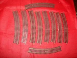 Fleischmann Ho 10 Curved Rails 1703 R=357.5 Electric Train Brass 6025. Fixed Price $11.65.