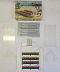 Vintage Os Guage Plasticville Greenhouse 1804-149 Bachmann White Sides Gray Base. Fixed Price $39.99.