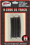 Atlas Code 55 Track 13-3/4'' Radius Half Curve PKG(6) Scale Nickel Silver. Fixed Price $7.06.