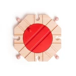 Bigjigs Wooden 8 Turntable Track Crossing Plate Expansion Railway. Fixed Price $13.15.