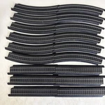Life-like (walthers) Power-loc Straight & Curved Track Lot 18 Pieces. Fixed Price $22.00.