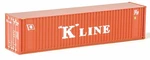 Scale Walthers Scenemaster 949-8803 K-line 40' Hi Cube Ribbed Container. Fixed Price $9.33.