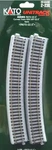 Kato #2-230 Ho R670MM (R26 3/8") Radius 22.5 Curve Unitrack Code 83 4 Pcs. Fixed Price $22.75.