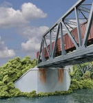 Walthers Cornerstone 933-4553 Ho Scale Double Track Railroad Bridge Concrete Abu. Fixed Price $24.99.