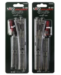Kato 20-220 20-221 Set Electric Turnout #4 Left & Right Scale Gauge Unitrack. Fixed Price $61.48.
