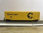 Ho Scale Bachmann #1147, 51' Plug Door Box Car Chessie System 11147. Fixed Price $8.00.